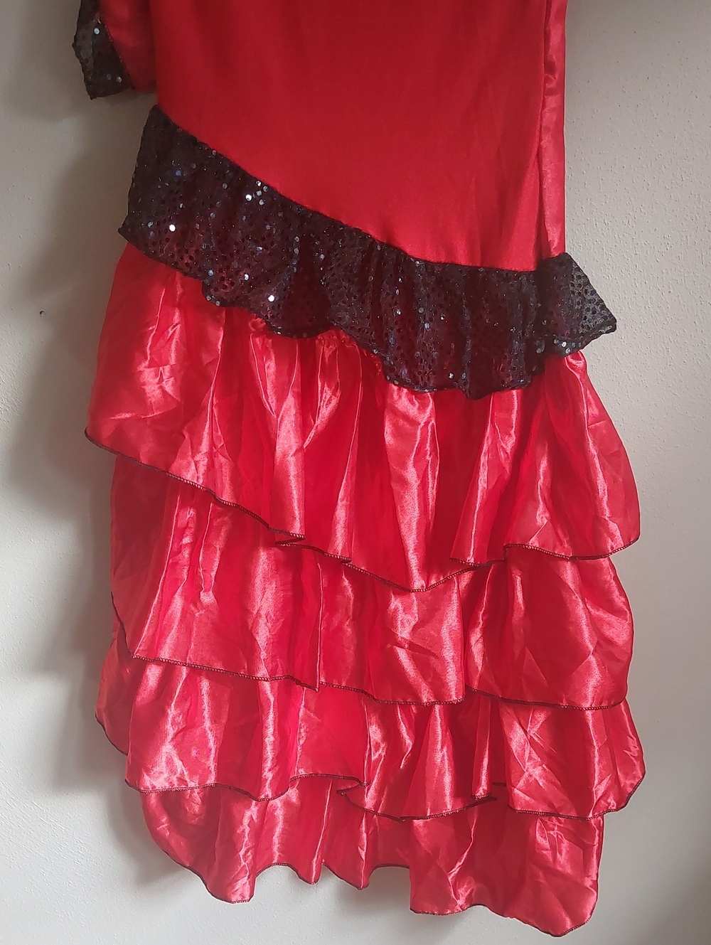 Red Ruffle Flamenco Dress - Picture 2 of 2